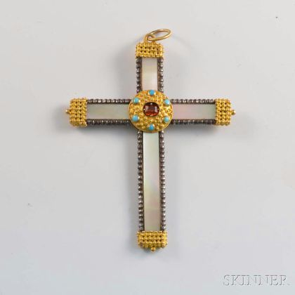 Mother-of-pearl Cross Pendant