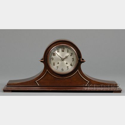 Mahogany Tambour Mantel Clock by Chelsea