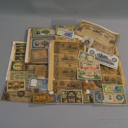 Group of Assorted Currency and Certificates