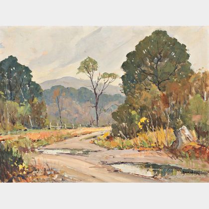 Robert Shaw Wesson (American, 1902-1967) Country Road after a Shower