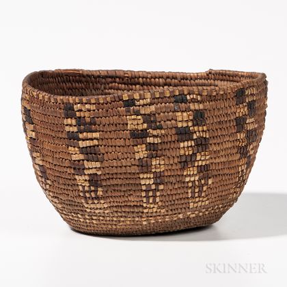 Small Northwest Coast Imbricated Basket