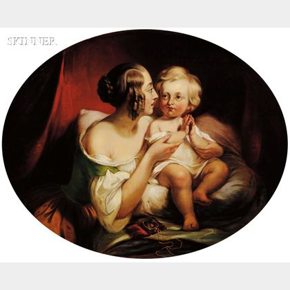 School of Thomas Sully (American, 1783-1872) Mother and Child