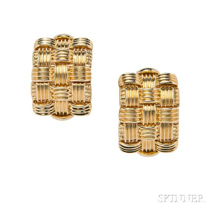 18kt Gold Earclips, Roberto Coin