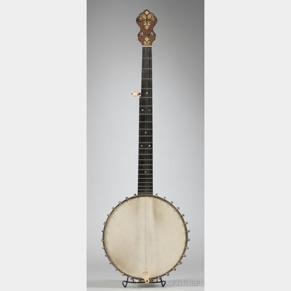 American Five-String Banjo, L.B. Gatcomb Company, Boston, c. 1890, Model The Lansing