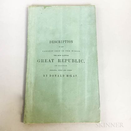 Pamphlet Describing the Clipper Ship Great Republic .