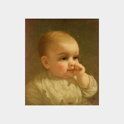 Attributed to Edwin T. Billings (American, 1824-1893) Baby.