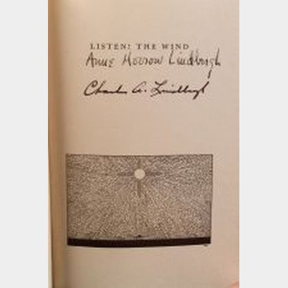 Lindbergh, Anne Morrow and Charles, Signed copy