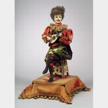 Lambert Automaton of a Clown Playing the Mandoline