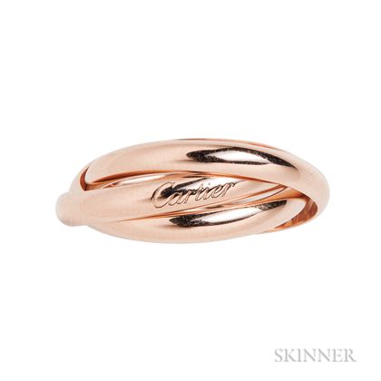 18kt Rose Gold "Trinity" Ring, Cartier