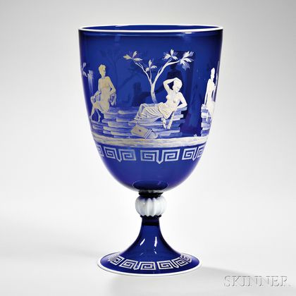 Venetian Cobalt Glass Vase
