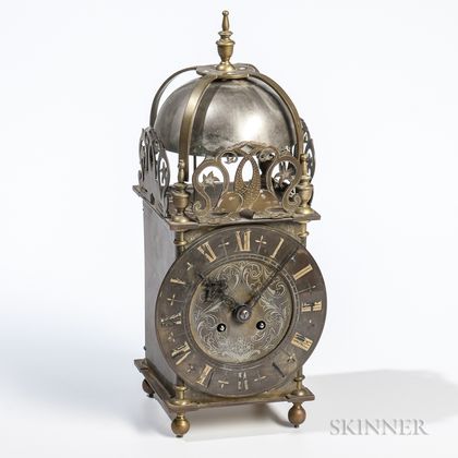 Gilt-bronze Lantern Clock