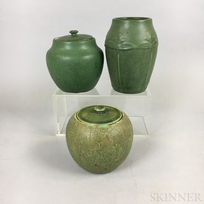 Three Hampshire Art Pottery Items