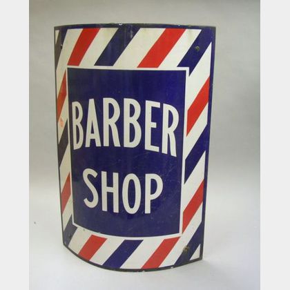 Enamel Porcelain Barber Shop Trade Pole Sign