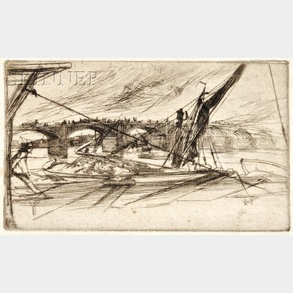 James Abbott McNeill Whistler (American, 1834-1903) Vauxhall Bridge