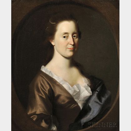 John Singleton Copley (American, 1737-1815) Portrait of Rebecca Dudley Gerrish