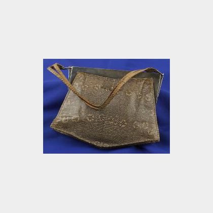 Art Deco Lizard Handbag