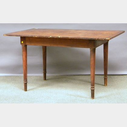 Pine Breadboard-top Maple Kitchen Table