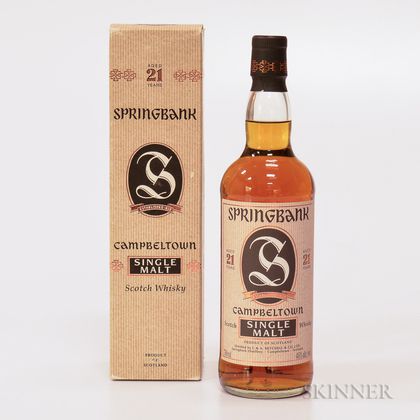 Springbank 21 Years Old, 1 750ml bottle (oc) 