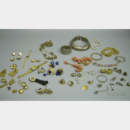 Group of Vintage to Modern Costume Jewelry and Watches