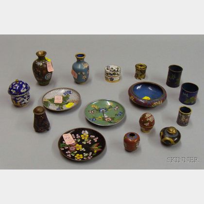 Approximately Sixteen Pieces of Cloisonne