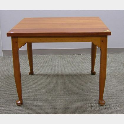 Queen Anne Style Square Cherry Card Table