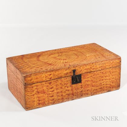 Paint-decorated Flat-top Trunk