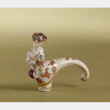 Dresden Porcelain Cane Handle