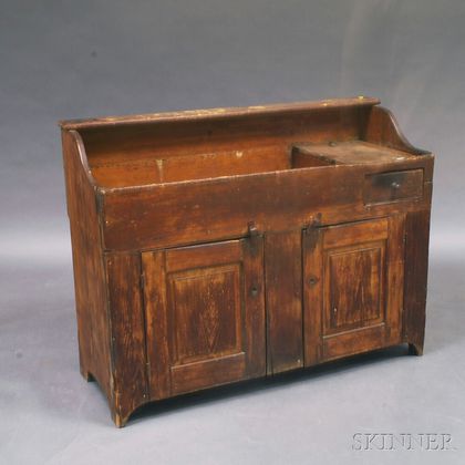 Country Pine One-drawer Dry Sink