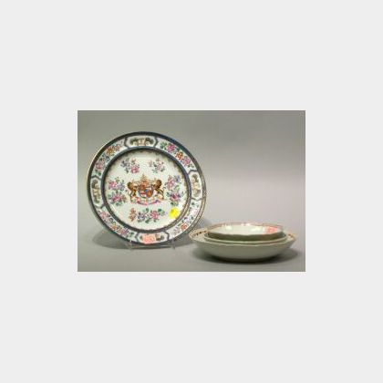 Four Chinese and Japanese Export Porcelain Plates