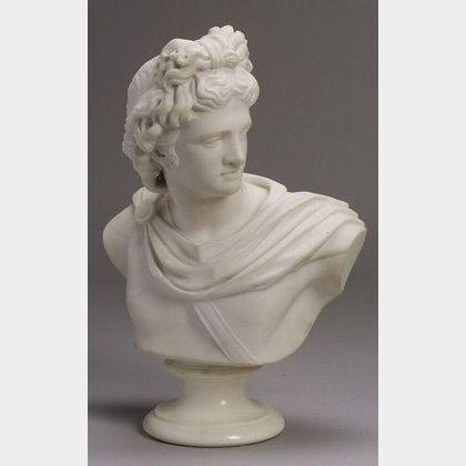 Italian Marble Bust of Apollo