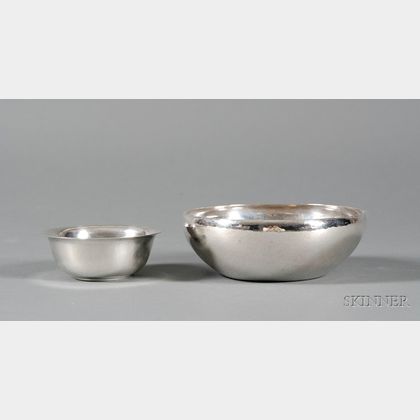 Two Arts & Crafts Sterling Bowls