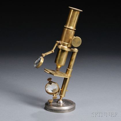 Brass Mounted Monocular Microscope
