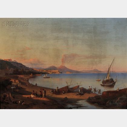 Johann Georg Gmelin (German, 1810-1854) The Bay of Naples