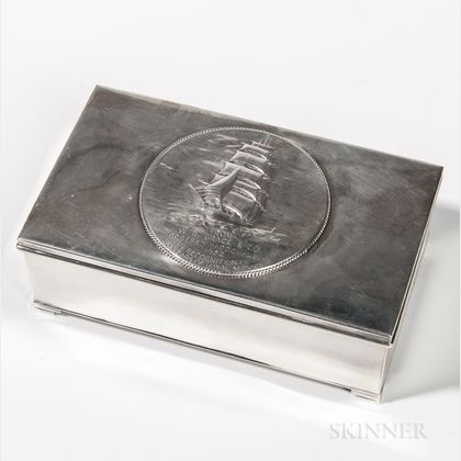 Sterling Silver Presentation Cigar Box