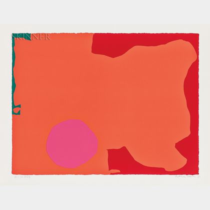 Patrick Heron (British, 1920-1999) Magenta Disk, Red Edge