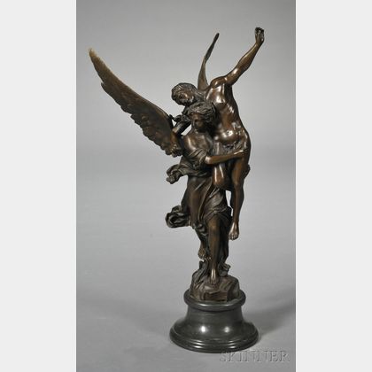 Bronze Figural Group "Gloria Victis,"
