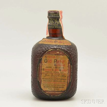 Grand Old Parr 12 Years Old, 1 4/5-quart bottle 