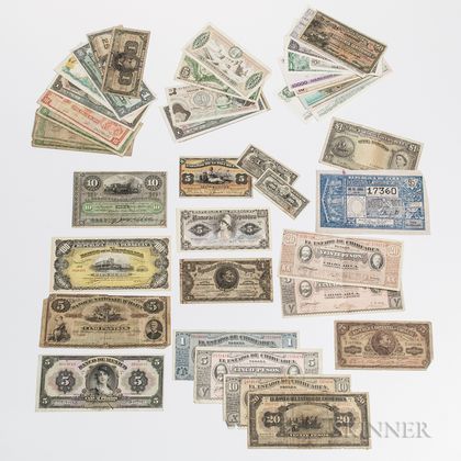 Small Group of Central and South American Paper Money