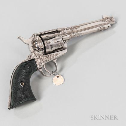 Engraved Colt Single-action Army Revolver