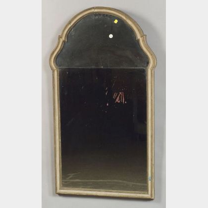Pair of Italian Rococo-style Gray Painted Mirrors