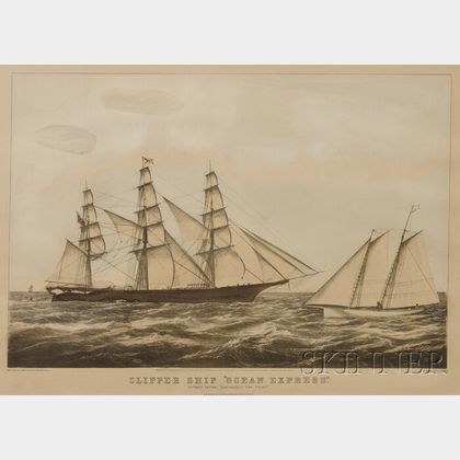 Nathaniel Currier, publisher (American, 1813-1888) CLIPPER SHIP "OCEAN EXPRESS.,"