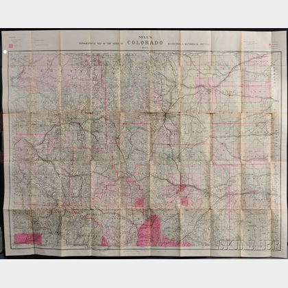 Colorado. Louis Nell, Nell's Topographical Map of the State of Colorado
