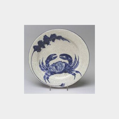 Dedham Pottery Crab Plate