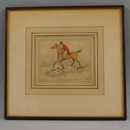 Attributed to Henry Thomas Alken (British, 1785-1851) Huntsman and Hounds
