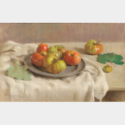 Arturo Avigdor (Italian, b. 1906) Still Life with Tomatoes