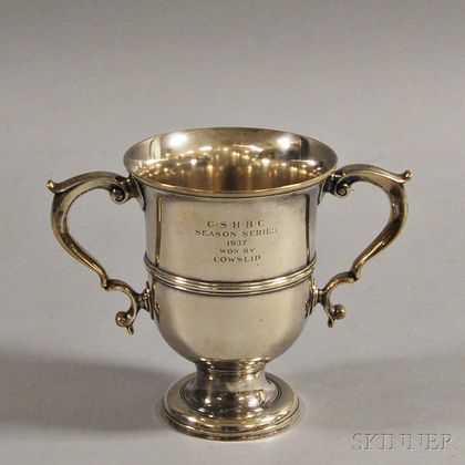 Tiffany & Co. Sterling Silver Sports Trophy, 1937 CSHBC Cowslip Series