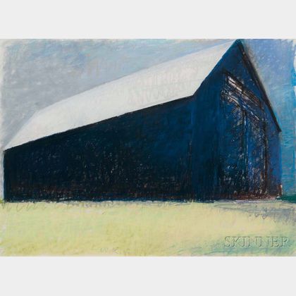 Wolf Kahn (German/American, b. 1927) Blue Barn