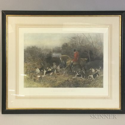 Three Framed British School Sporting Colored Lithogrpahs