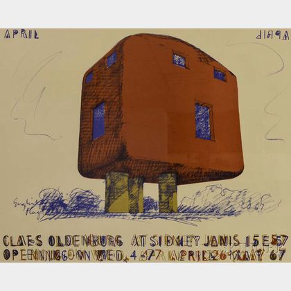 Claes Oldenburg (American, b. 1929) Claes Oldenburg at Sidney Janis 1967