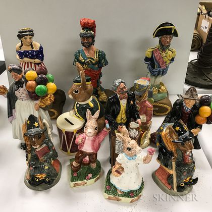 Twelve Royal Doulton Ceramic Character Figures